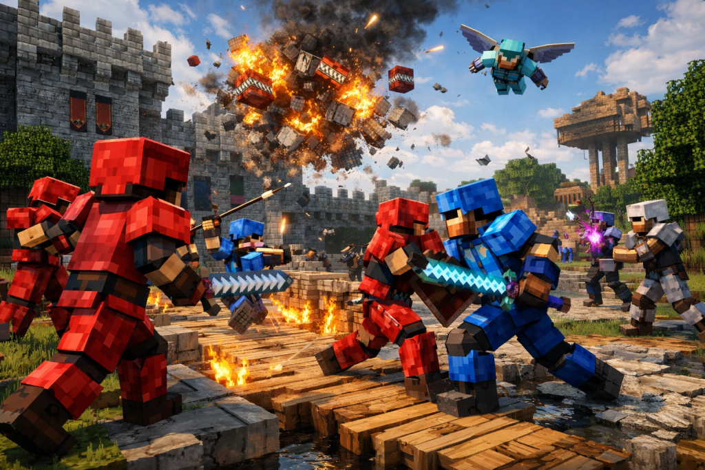 What Makes Team Based Combat So Popular in Minecraft Multiplayer